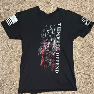 Grunt Style Black Patriotic Graphic Tee